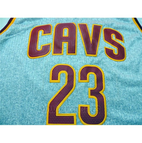Camiseta Moda Estatica Cleveland Cavaliers LeBron James #23 Gris2
